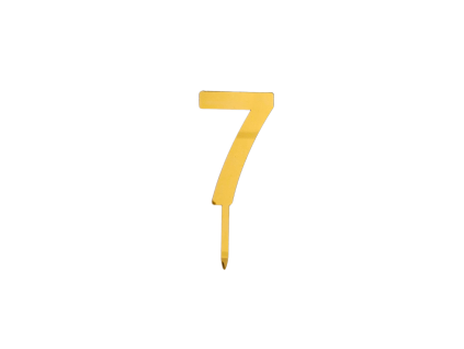 Plastové zlaté číslo 7