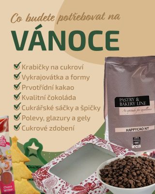 Už se chystáte na Vánoce? 🎄 My rozhodně ano! Abychom si byli jistí, že vám letos při pečení opravdu nic nechybí,...